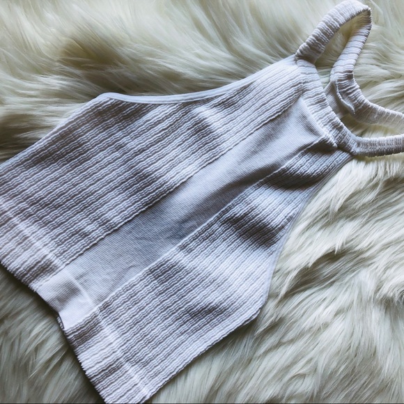 Free People Tops - Intimately Free People White Ribbed Tank/Bra NWT